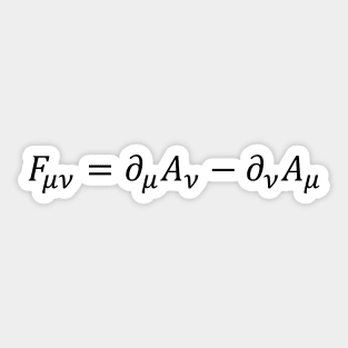 Electromagnetic Tensor - Quantum Field Theory And Physics Sticker